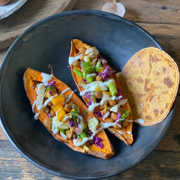 Sunday Night Sweet Potato Boats