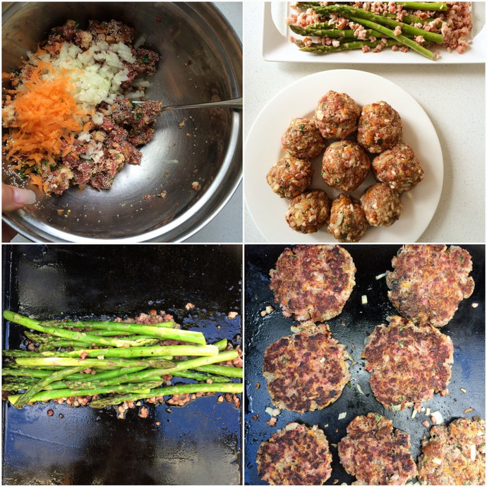 Beef bacon burgers