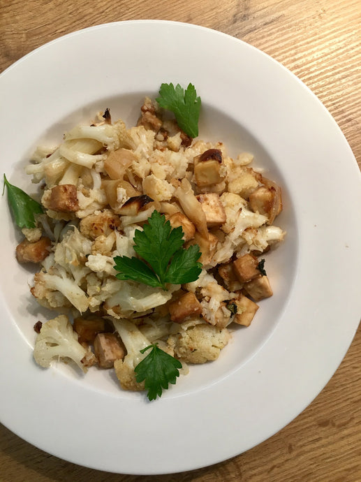 Cauliflower Rice With Satay tofu