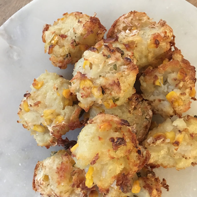 Potato Corn Haystack Hash Browns