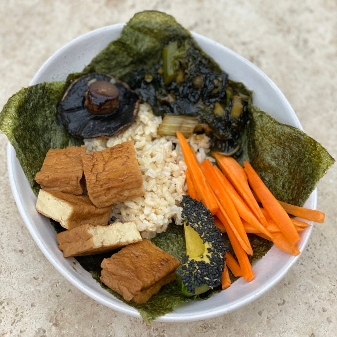 Sushi Bowls with Japanese Teriyaki Tofu