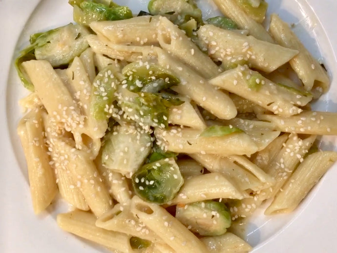 Creamy Brussel Sprouts Pasta
