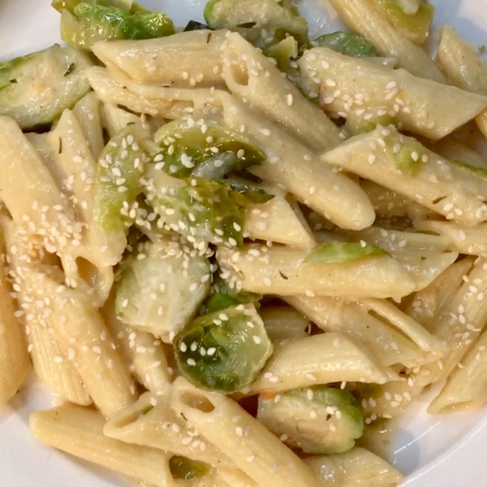 Creamy Brussel Sprouts Pasta